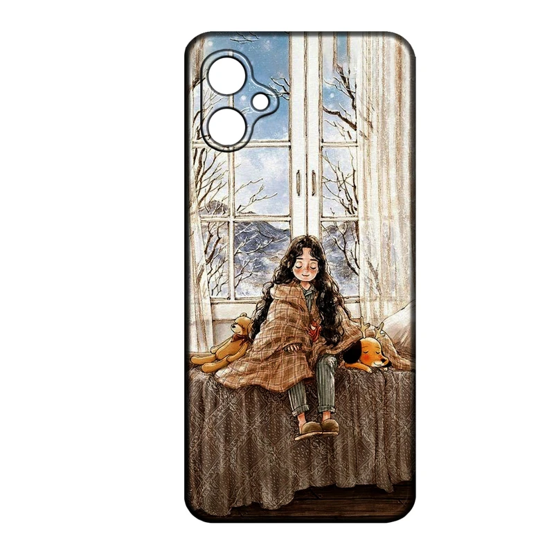 کاور طرح دخترانه کد 226 مناسب برای گوشی موبایل سامسونگ Galaxy A04