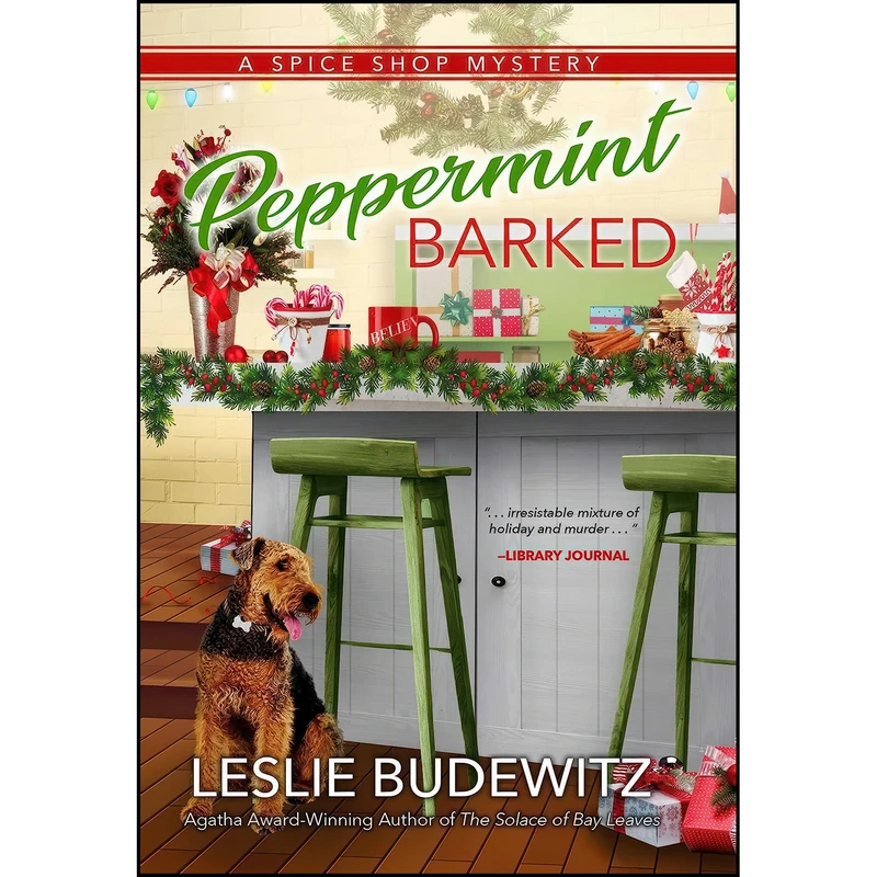 کتاب Peppermint Barked اثر Leslie Budewitz انتشارات Seventh Street Books