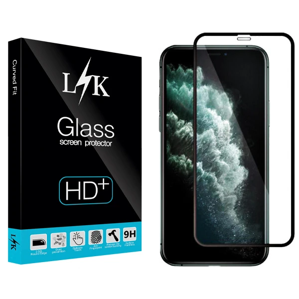 محافظ صفحه نمایش سرامیکی مات ال کی مدل Hard glass مناسب برای گوشی موبایل اپل Iphone 11 pro