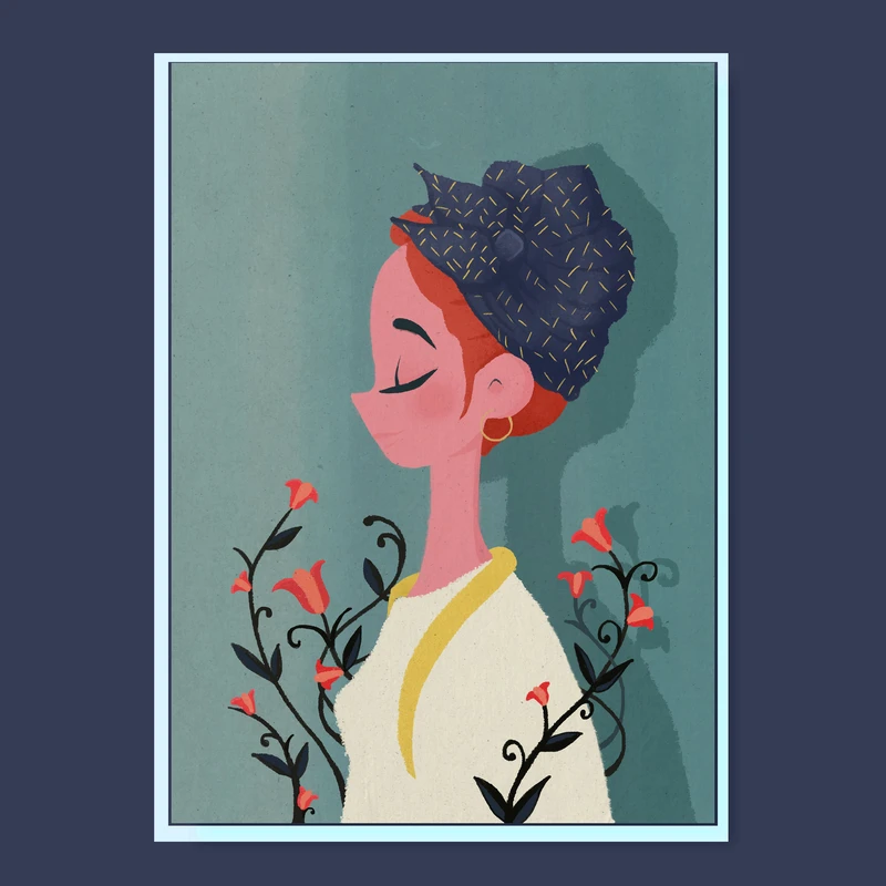 تابلو مدل دکوراتیو طرح girl کد 0460