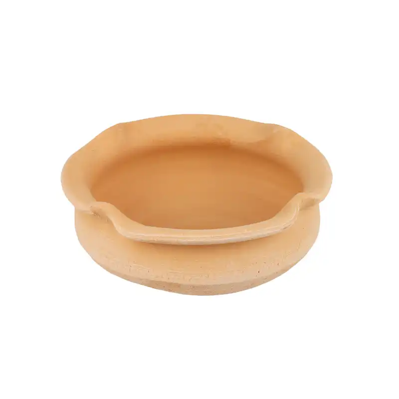 ظرف سفالی مدل جا سبزه ای کد K