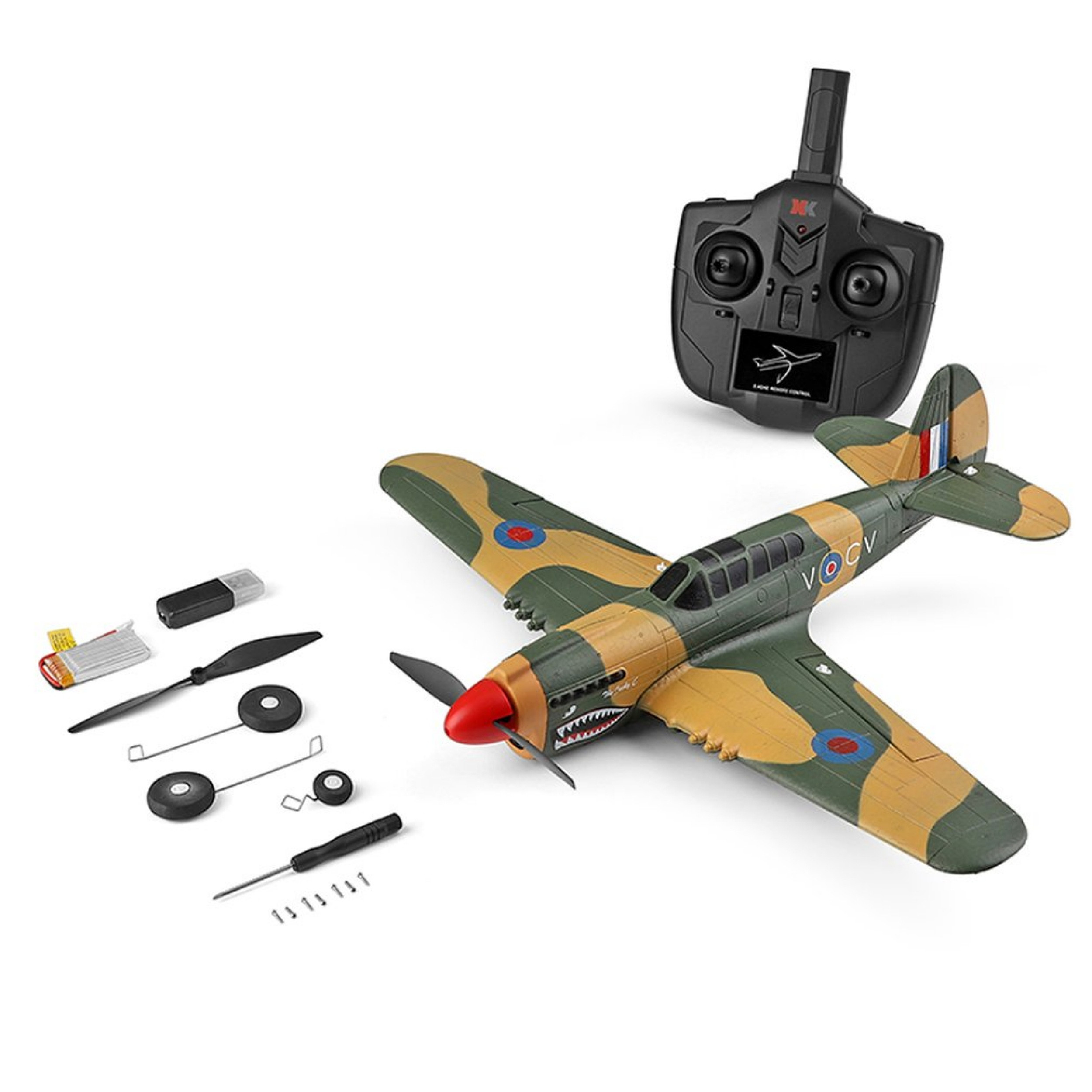 هواپیما بازی کنترلی مدل WLtoys XK A220-P40