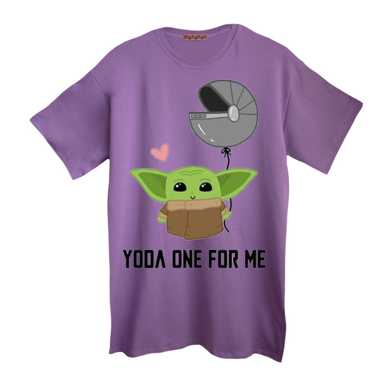 تی شرت آستین کوتاه زنانه مدل بیبی یودا