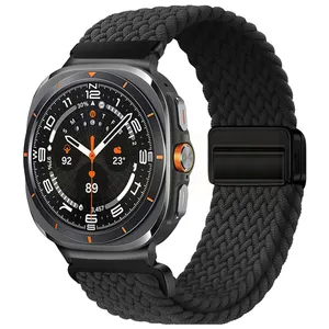 بند اسپریگ مدل Braided solo magnet مناسب برای ساعت هوشمند سامسونگ Galaxy Watch 7 Ultra 47mm