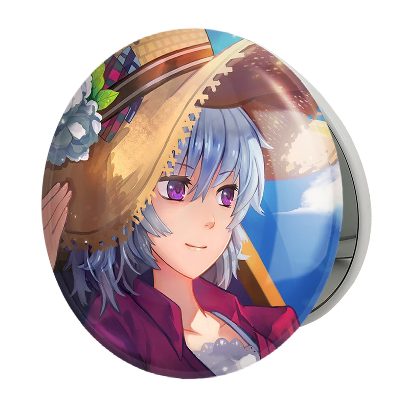 آینه جیبی خندالو طرح یین انیمه تاریک تر از سیاهی Darker Than Black مدل تاشو کد 22565 