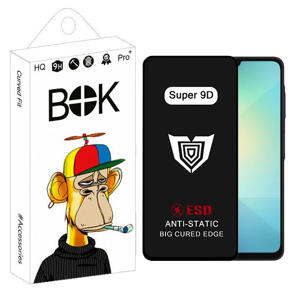  محافظ صفحه نمایش بوک مدل Super 9D View مناسب برای گوشی موبایل سامسونگ Galaxy a06 / Note 13r / Poco c65