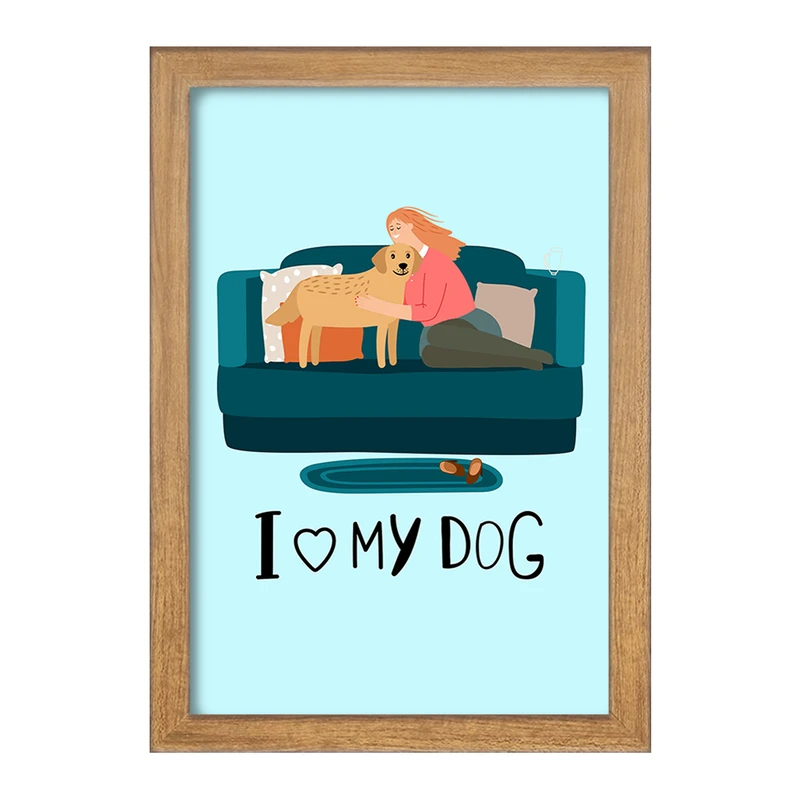 تابلو خندالو مدل حمایت از حیوانات کد 27385