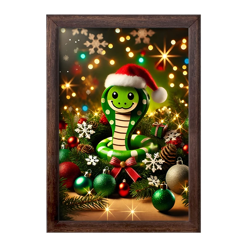 تابلو خندالو طرح سال مار 2025 میلادی کد F8056