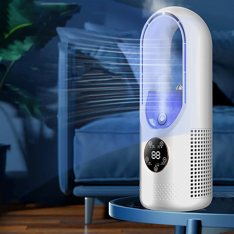 پنکه رومیزی مدل bladeless fan ظرفیت 3000 میلی آمپر ساعت