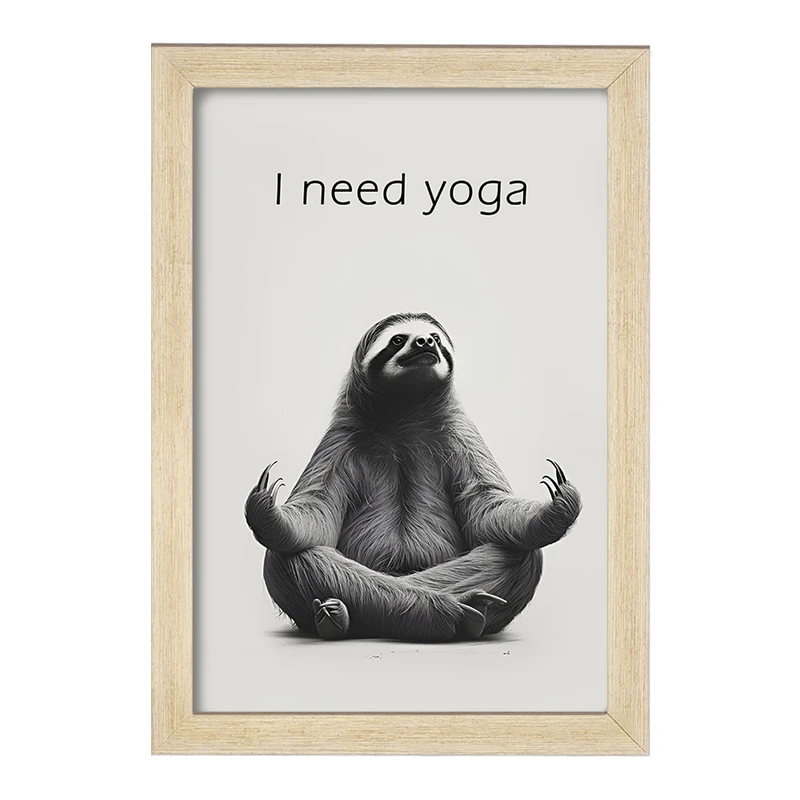 تابلو خندالو مدل I Need Yoga کد F5862