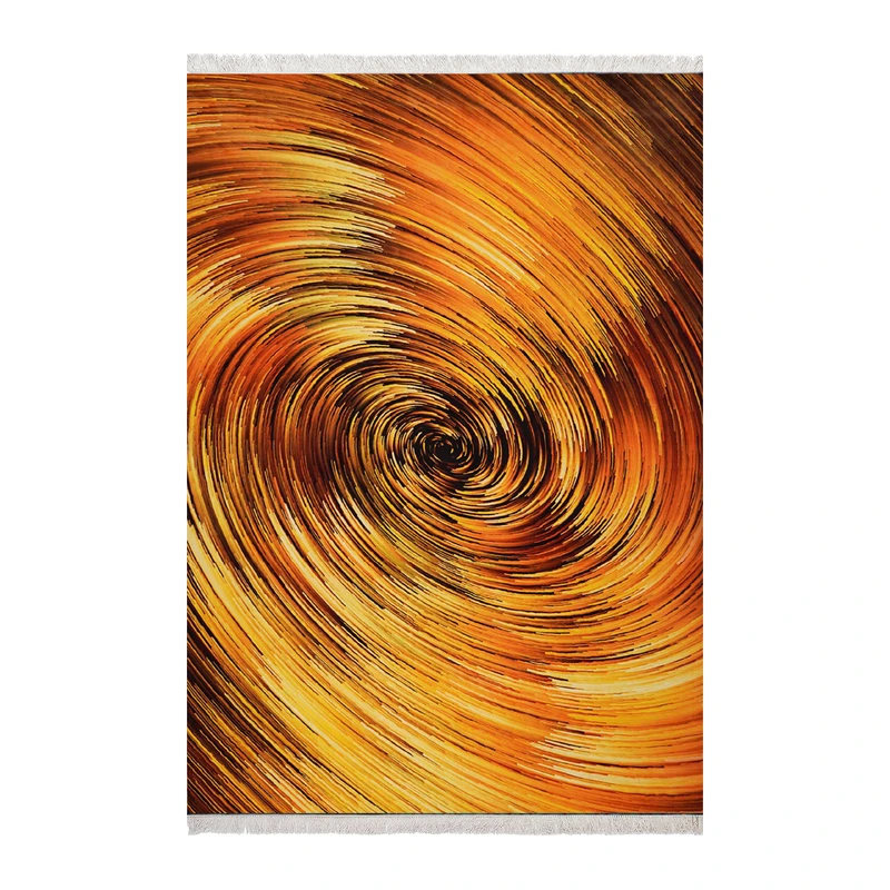 فرش ماشینی زانیس مدل فانتزی طرح مدرن زمینه آفتابی