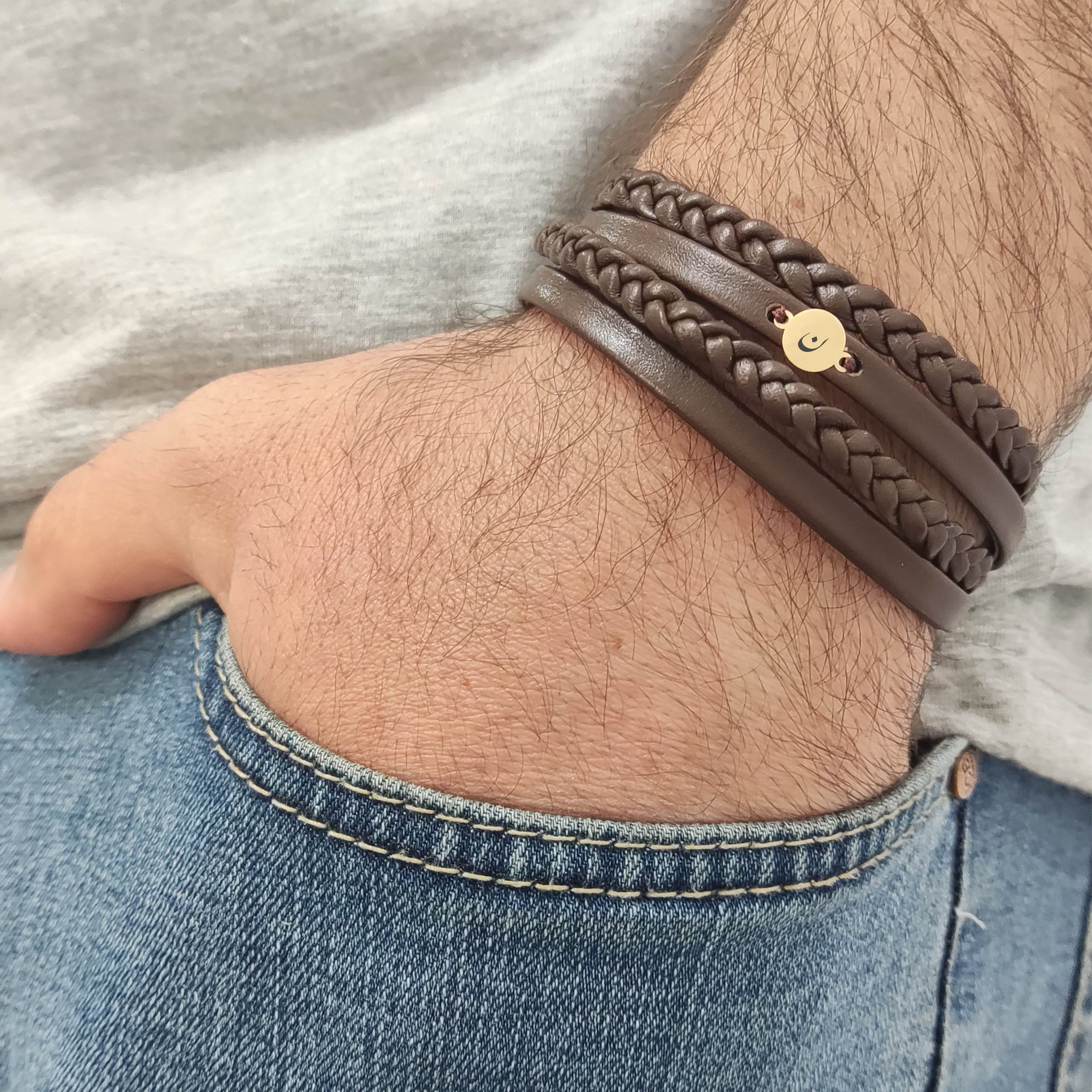 دستبند نقره لیردا مدل حرف ن کد DCR 0054