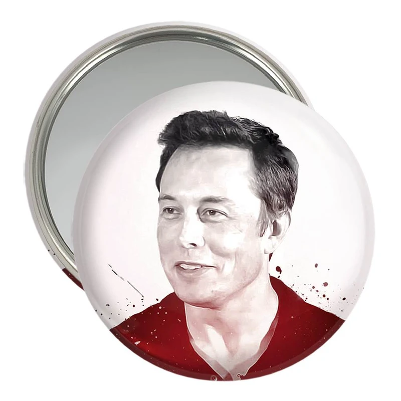 آینه جیبی خندالو مدل ایلان ماسک Elon Musk  کد 10919