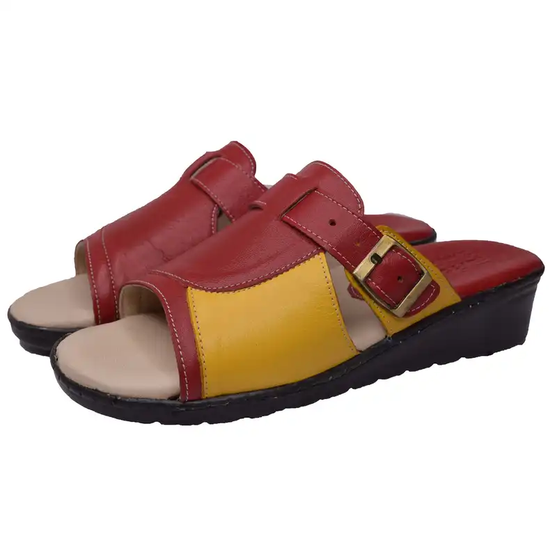 دمپایی زنانه کفش آداک مدل ریپو 1 رنگ زرد