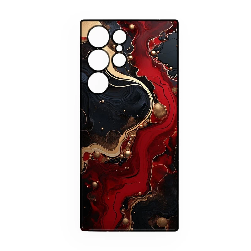 کاور طرح ماربل کد 406 مناسب برای گوشی موبایل سامسونگ Galaxy S22 Ultra  