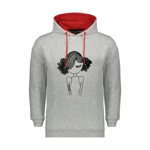 هودی زنانه  آریا پارس مدل دختر مو فرفر کد 2