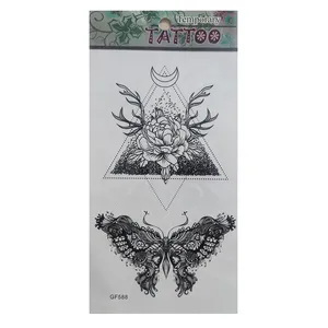 تتو موقت طرح پروانه و گل کد 86