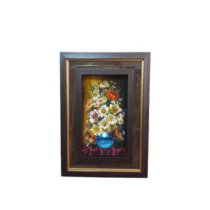 تابلو فرش دستباف طرح گلدان