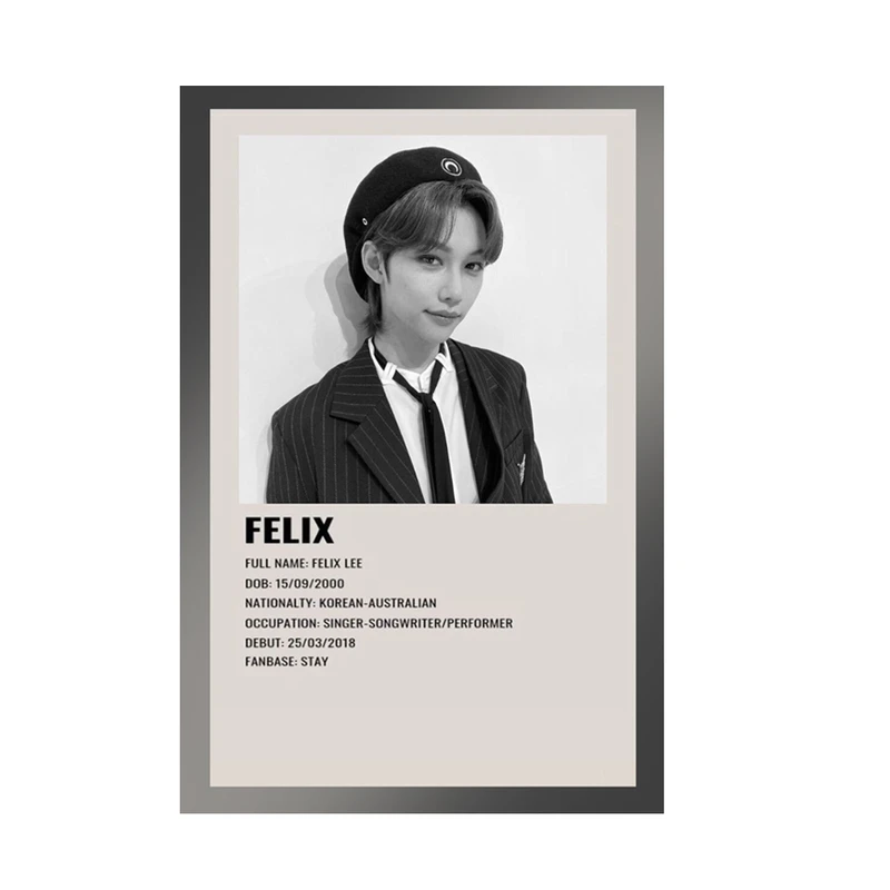 پوستر مدل استری کیدز stray kids طرح فلیکس Felix کد 632