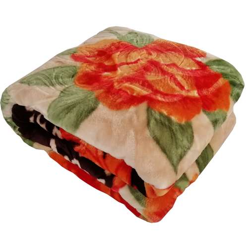  پتو نرمینه بافت مدل نگین کد N-7434 سایز 215×155 سانتی متر 