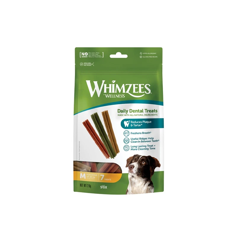 تشویقی سگ ویمزس مدل Daily Dental Dog Treats M طعم سبزیجات وزن 210 گرم