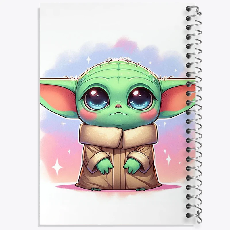 دفتر نقاشی 50 برگ خندالو طرح بیبی یودا کد N1856