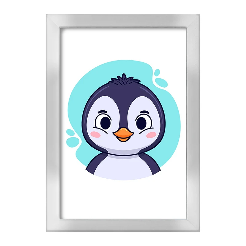 تابلو خندالو طرح پنگوئن حیوانات بامزه کد 37132