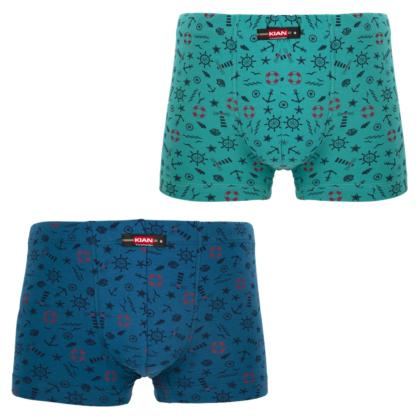 شورت مردانه کیان تن پوش مدل 112545 مجموعه 2 عددی