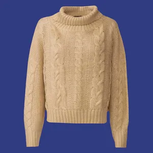 پلیور یقه ایستاده زنانه اسمارا مدل f_6677778