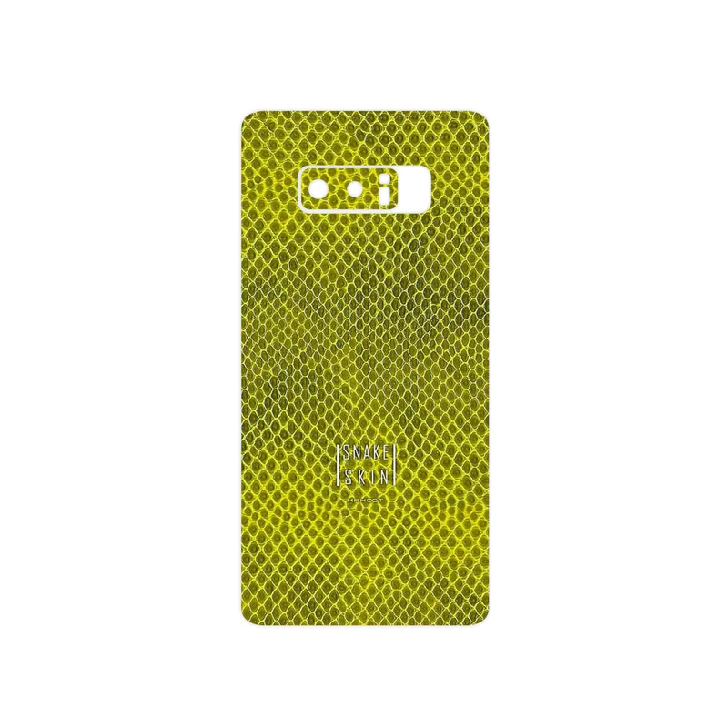 برچسب پوششی ماهوت مدل Yellow Snake Skin مناسب برای گوشی موبایل سامسونگ Galaxy Note 8