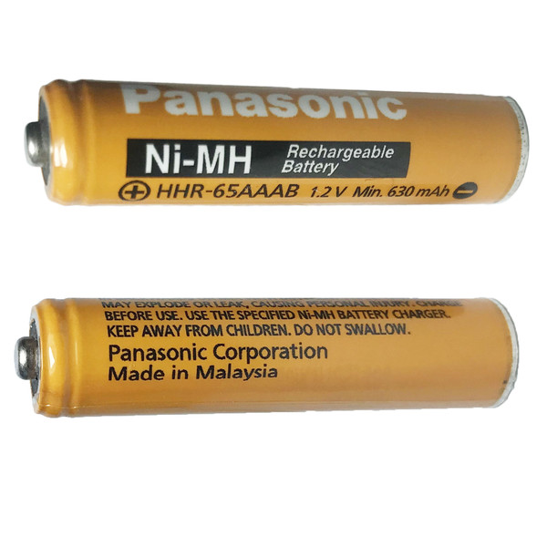 باتری نیم قلمی قابل شارژ پاناسونیک مدل Ni-MH/HHR-65AAAB بسته دو عددی