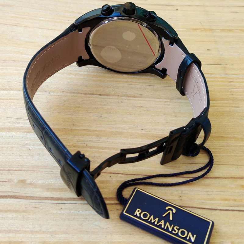 ساعت مچی عقربهای مردانه رومانسون مدل سه موتور فعال کرنوگراف بند چرم کد 001 ساعت مچی عقربهای مردانه رومانسون مدل سه موتور فعال کرنوگراف بند چرم کد 001