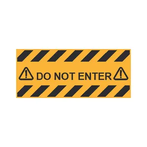 برچسب بدنه خودرو رایسان طرح warning کد st035
