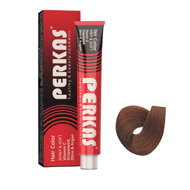 رنگ مو پرکاس شماره 8.83 حجم 100 میلی‌لیتر رنگ بلوند نسکافه ای روشن