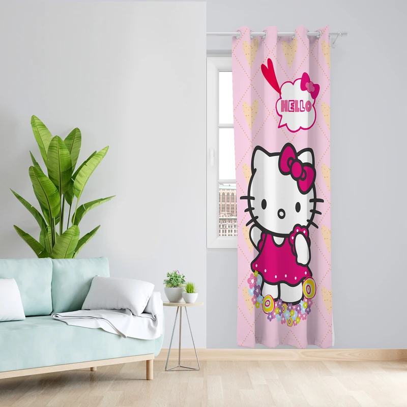 پرده طرح کیتی مدل مخمل پانچی کد L 1192R Z سایز 140x200 سانتی متر