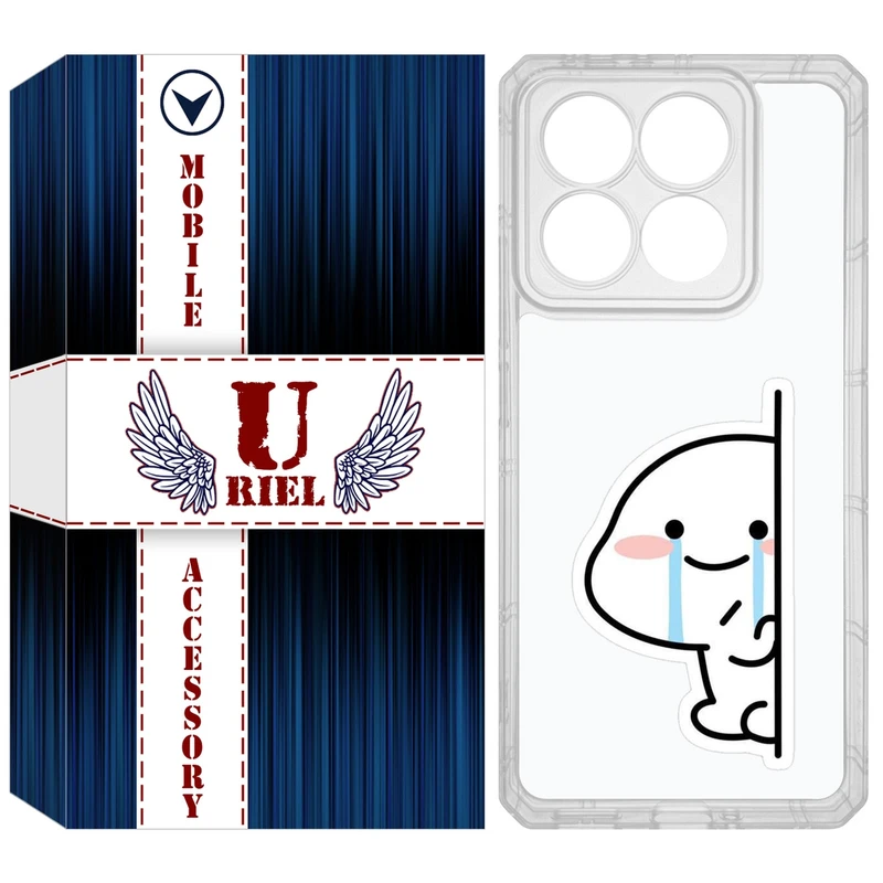 کاور یوریل مدل Clear کد 91 طرح اشک مناسب برای گوشی موبایل شیائومی 14T / 14T Pro