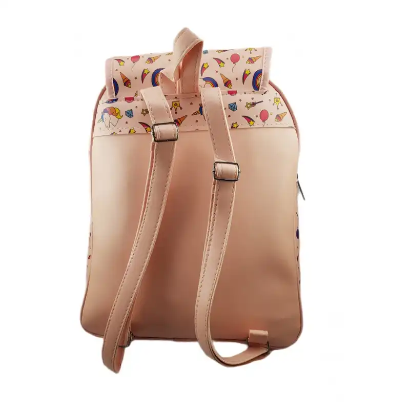 کوله پشتی دخترانه طرح یونیکورن عروسکی 008