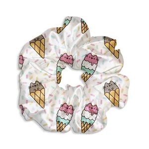 کش مو زنانه مدل اسکرانچی گربه بستنی کیوت کد SCH0174