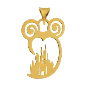 آویز گردنبند طلا 18 عیار زنانه میو گلد مدل N1080