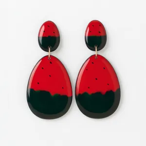 گوشواره دست ساز زنانه مدل رزینی یلدایی