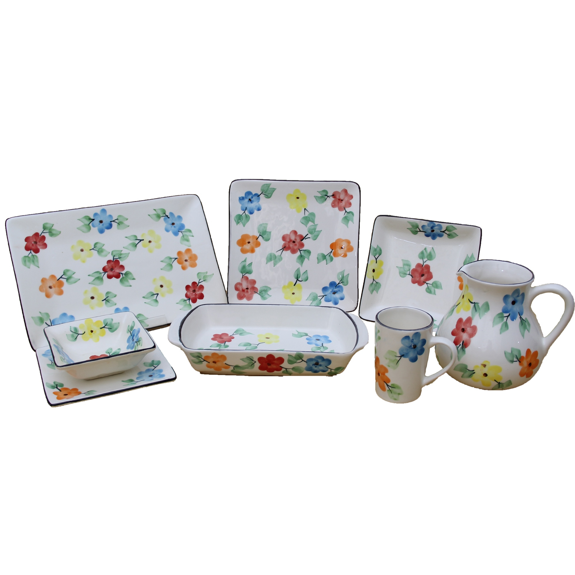  سرویس غذاخوری 33 پارچه طرح گل مدل mz9911