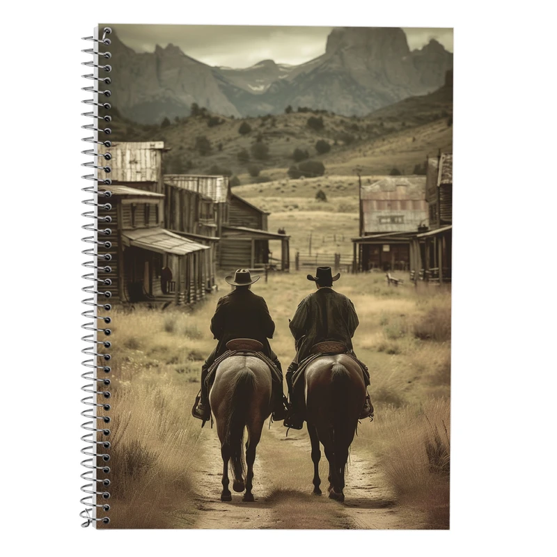 دفتر زبان 50 برگ مدوپد مدل سه خط طرح رد دد red dead کد DF13498