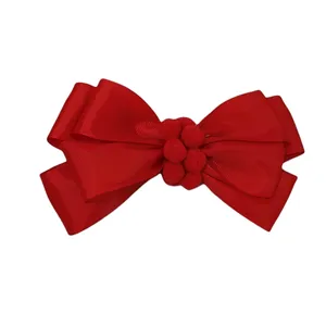 گیره مو دخترانه مدل پاپیون پوم پومی