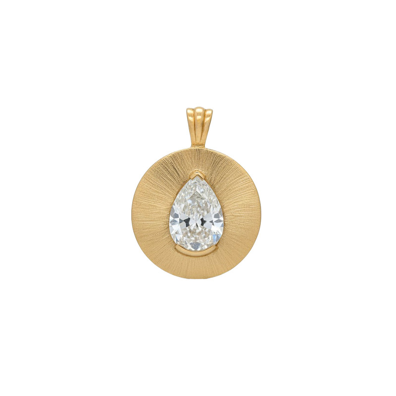 آویز گردنبند طلا 18 عیار زنانه بان گالری طرح سکه اشک خاتون