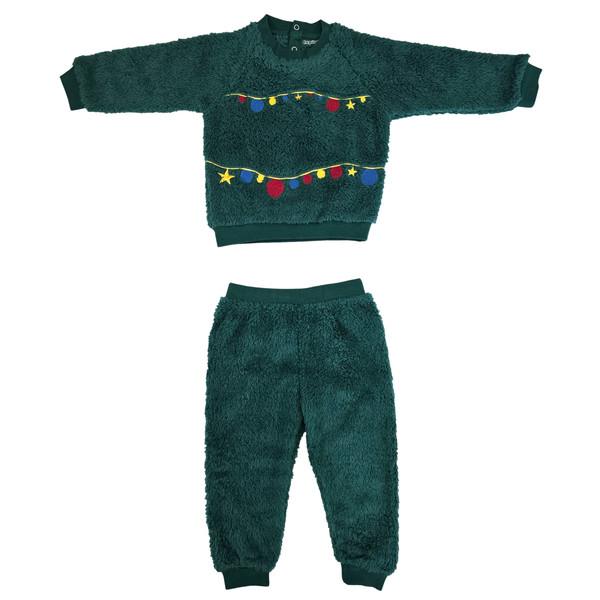 ست سویشرت و شلوار لوپیلو مدل تدی کریسمسی کد sh2024