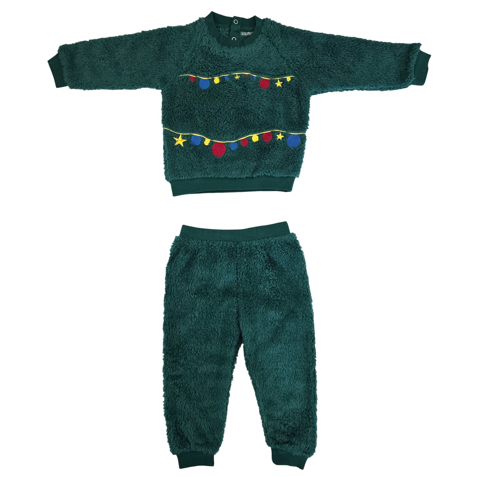 ست سویشرت و شلوار لوپیلو مدل تدی کریسمسی کد sh2024 -  - 1