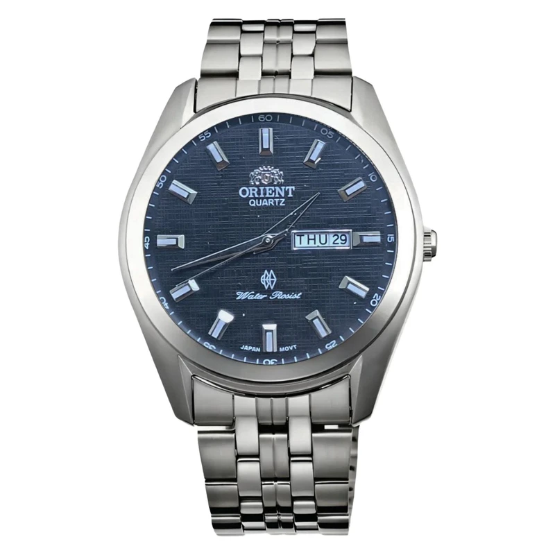 ساعت مچی عقربه‌ای مردانه کوارتز مدل دو تقویم کلاسیک کد 4