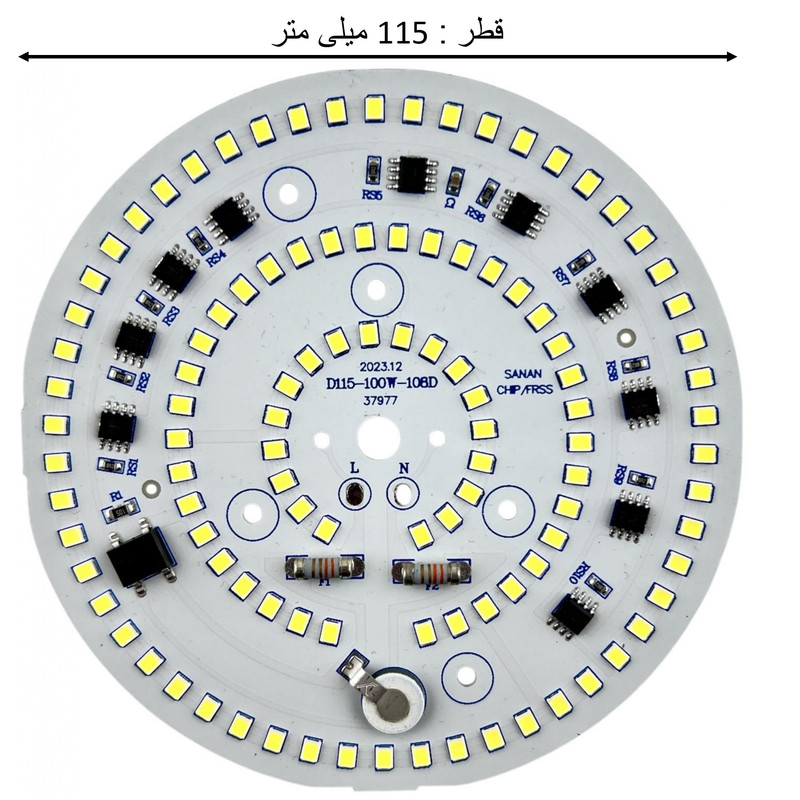 چیپ ال ای دی 100 وات مدل FRSS-SANAN-D115 بسته 4 عددی