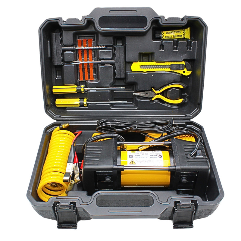 کمپرسور هوا فندکی 1600 وات آلفا مدل AL1600 مجموعه 10عددی