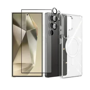 Ultimate Shield Magsafe GLS Ring cover suitable for Samsung Galaxy S25 Ultra with screen protector and lens protector